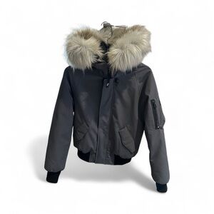 TNA Resort Parka in Charcoal Grey